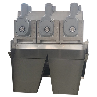 เครื่องกดสกรูเกลียวอัตโนมัติ Sludge Dewatering Systems สำหรับ Oil Sludge Thickener