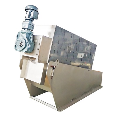 Dewatering Screw Press Sludge Dehydrator Separator สำหรับการบำบัดน้ำเสียที่เป็นน้ำมัน