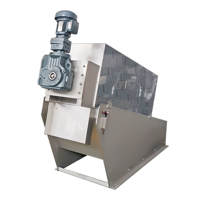 โรงบำบัดน้ำเสีย Multi Disk Screw Press Sludge Dewatering Machine