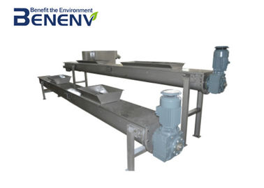 SS304 Shaftless Screw Conveyor โคลนเค้กโอนเครื่องป้อนสกรู