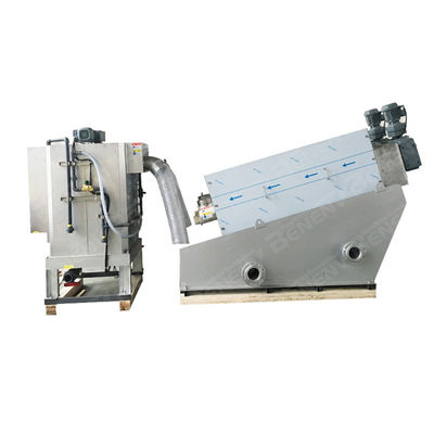 สแตนเลสตะกอน Dewatering เครื่องทนต่อการกัดกร่อนช่วงชีวิตที่ยาวนาน