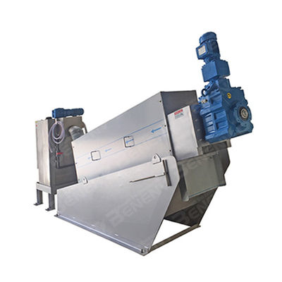 การควบคุม PLC เครื่อง Dewatering ตะกอนเครื่องกำจัดน้ำเสียที่เชื่อถือได้
