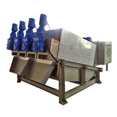 เครื่องบำบัดน้ำเสียในประเทศเครื่องสกรู Dewatering อัตโนมัติกด