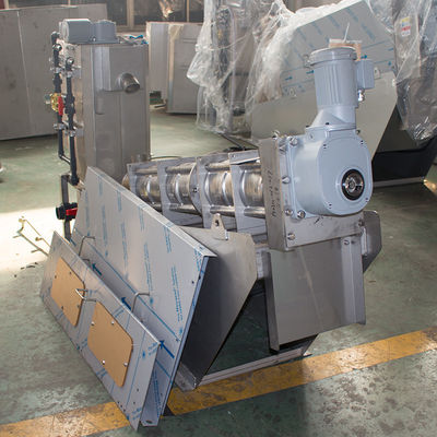 ประเภทคอนเทนเนอร์ สกรูบำบัดน้ำเสีย สกรูกด Dewatering