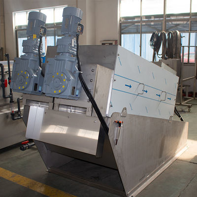 เครื่องทำกระดาษอัตโนมัติหลายดิสก์สกรูกด Sludge Dewatering Machine