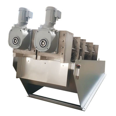 เครื่องบำบัดน้ำเสีย Dewatering Screw Press Sludge Dewatering Machine