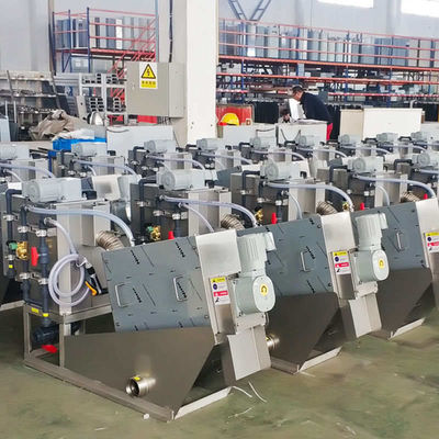 กากตะกอนอาหารกดกากตะกอน Dewatering Machine การบำบัดน้ำเสีย
