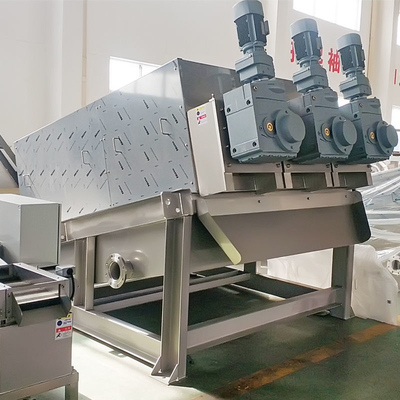Sludge Dehydrator Machine เครื่องกดสกรูหลายแผ่นสำหรับการบำบัดตะกอนที่เปิดใช้งาน