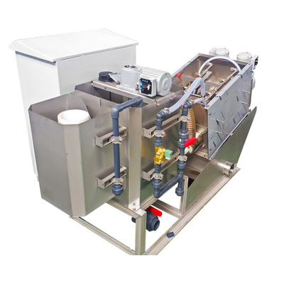 กากตะกอนบำบัดน้ำเสีย Dewatering Screw Press Sludge Dewatering Unit