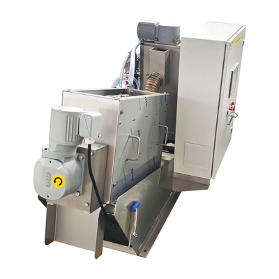 กากตะกอนบำบัดน้ำเสีย Dewatering Screw Press สำหรับการบำบัดกากตะกอนมัน
