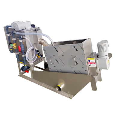 เครื่องกดสกรู Dewatering แบบตะกอนหนาสำหรับการบำบัดน้ำเสียแบบรวม